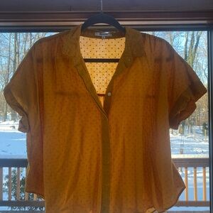 Madewell Cropped Blouse